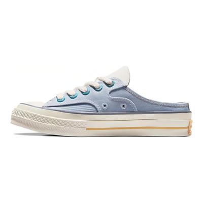 Chuck 70 Mule Удобные Повседневные Низкие Кеды из Канваса Унисекс Бело-Синие A06803C