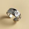 925 Sterling Silver Rings for Women Men Couple Minimalist Handmade Star Zircon Ring Party Jewelry Gift Prevent Allergy