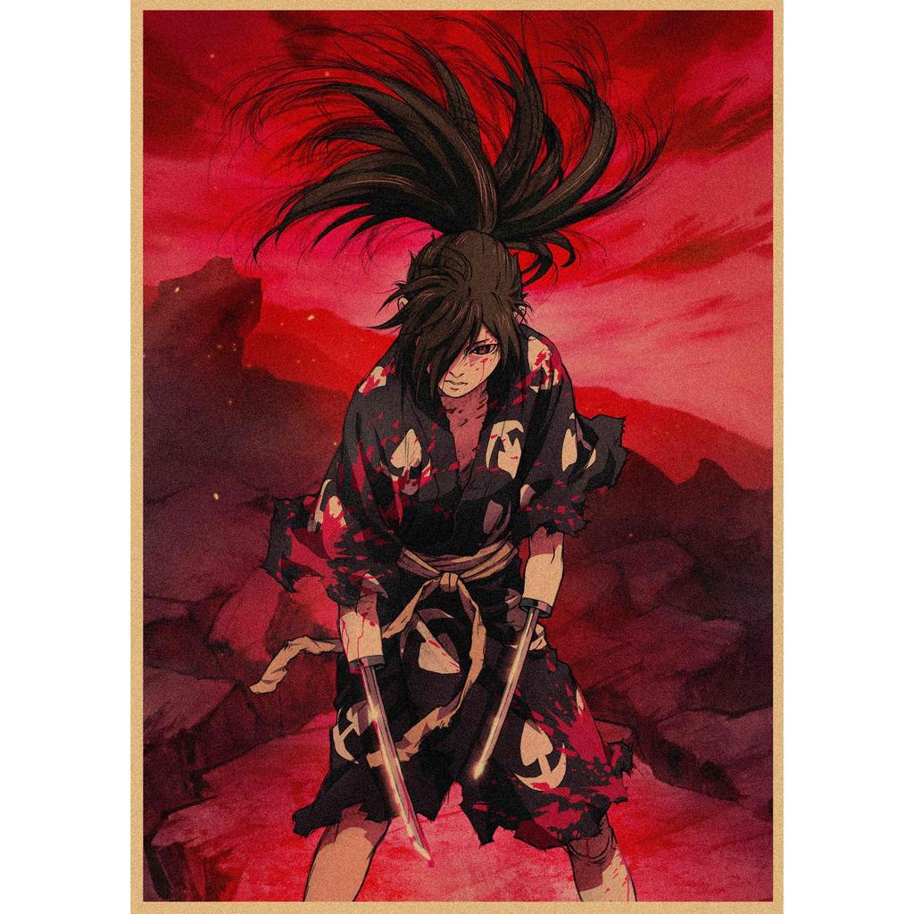 Dororo Retro Japanese Anime Kraft Paper Poster - Decorative Wall Art Mural
