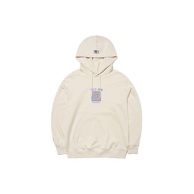 MLB Sweatshirts Unisex White Hooded Moderate Regular 3AHDL0314-50CRS