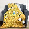 1pc Adventure Time Jake Soft Skin-Friendly Flannel with Digital Printing, Various Sizes Available for Family, Friends, Birthday087