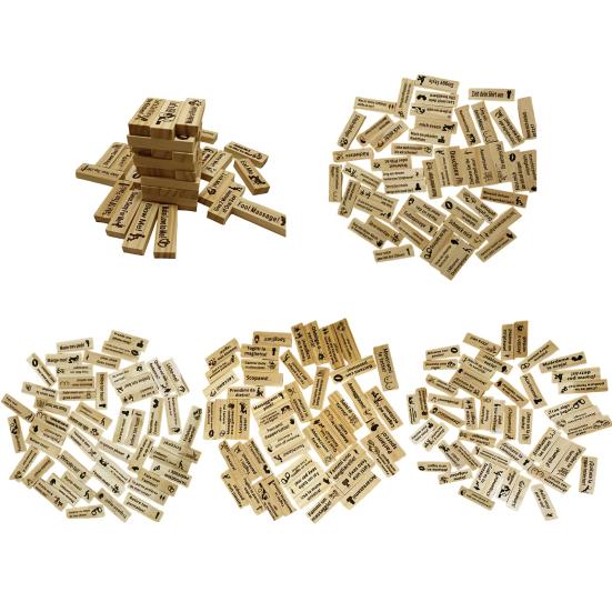 Набор блоков для свиданий «Башня» для взрослых. Набор сборных строительных блоков. Игра «Башня» для пар. Вечер свиданий.