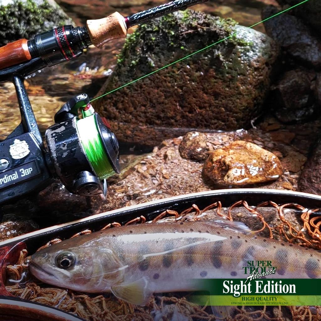 Нейлоновая леска VARIVAS Varivas Super Trout Advance Sight Edition 100 м 1 4 фунта цвет Lightning Green No.