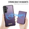 2 в 1 Съемный Роскошный Бизнес Магнитный Кожаный Чехол Для Samsung S26 Ultra S25 S24 Plus S23 S22 A17 A07 A57 Ударопрочный Чехол
