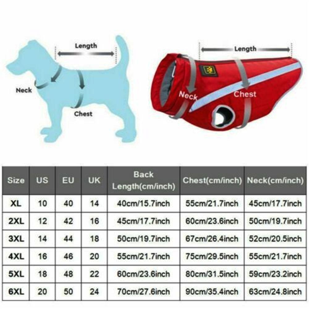 Мягкая Утолщенная Одежда Светоотражающее Пальто для Питомца Водонепроницаемая Куртка на Ватине для Щенка Куртки для Собак