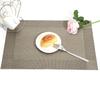 Woven Vinyl Placemat Heat-Resistant PVC Placemat Non-Slip Washable Table Mat Protects Table from Burns Stains Dining Mats for Home Restaurant Bar