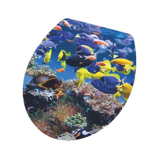 Океанский пляж Морская звезда наклейка на унитаз Съемная самоклеящаяся водостойкая ПВХ гостиная настенная художественная наклейка на крышку унитаза для ванной комнаты