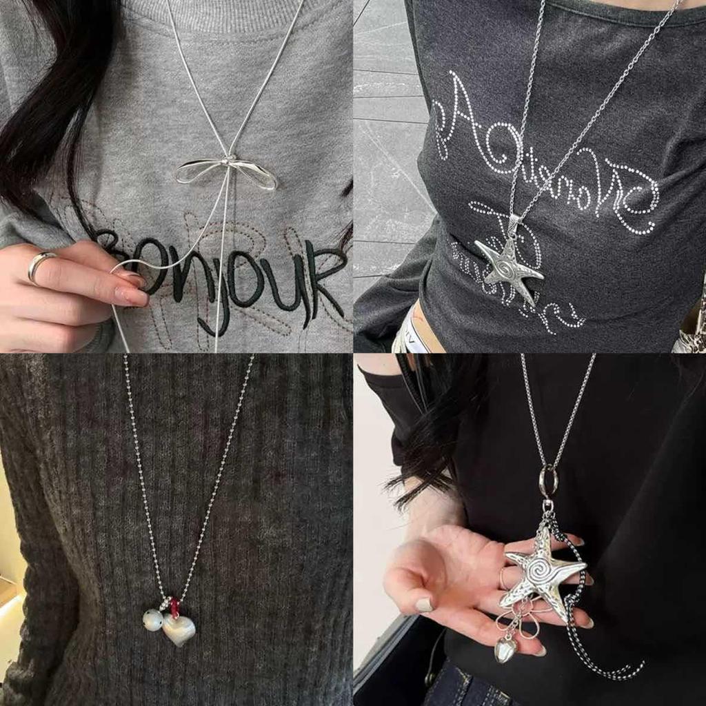 Ожерелье Y2K «Морская звезда»: Крутой, Милый Стиль для Женской Моды