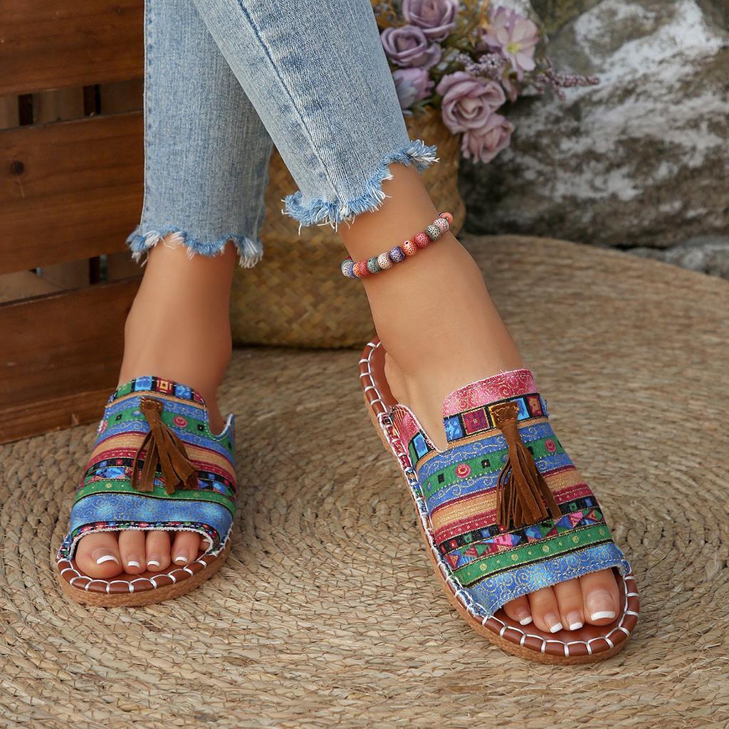 Женские повседневные пляжные праздничные роскошные сандалии 2025 лето новая мода уличные сандалии на плоской подошве сандалии с открытым носком женская обувь для женщин