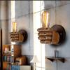 Retro Resin Fist Wall Lamp, Cross-border European Style Bar, Restaurant, Caf É Decoration Wall Lamp, Left And Right Hand Wall Lamp