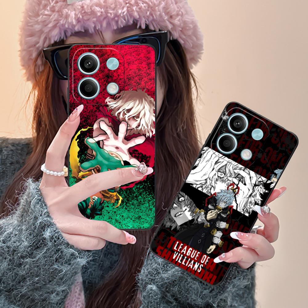 Hero Academia Tomura Shigaraki Phone Case for Xiaomi Redmi Note 14 13 12 11 A5 3 2 1 Pro Plus 4G 5G Colour Protective Cellphones