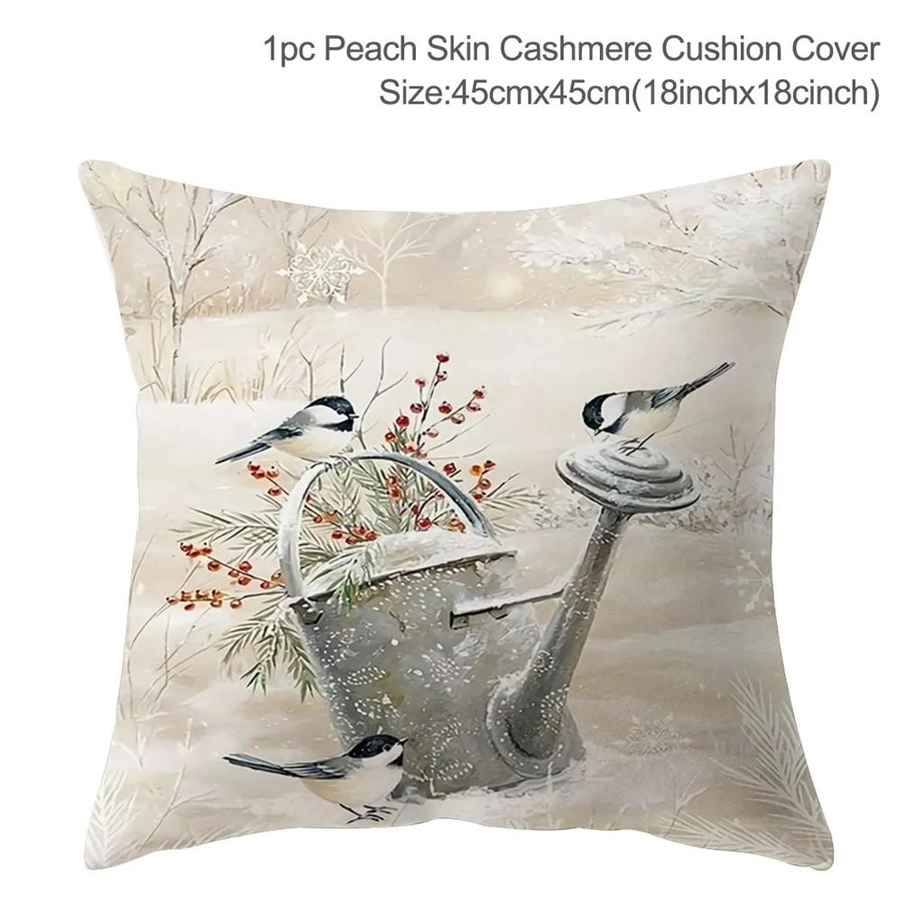 Санта-Клаус Рождественская елка Снежная сцена Снеговик Животное Олень Кролик Птица Лиса Диван Сиденье Спальня Автомобиль Офис Украшение Наволочка