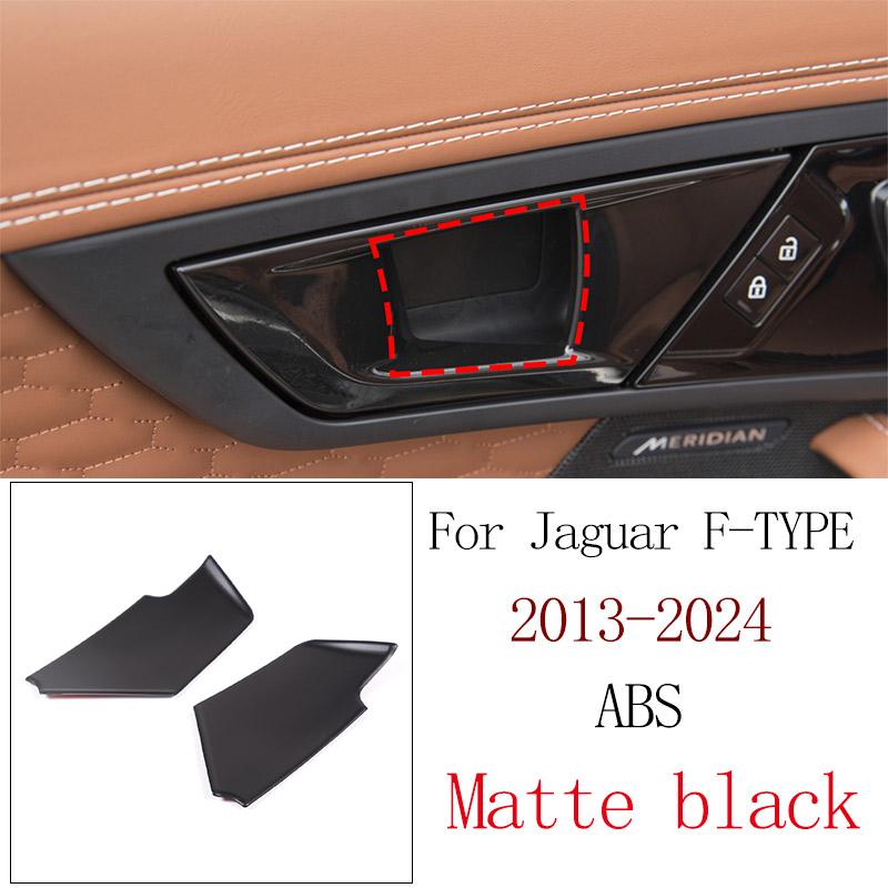 ABS Матовый Черный Для Jaguar F-TYPE 2013-2024 Панель Стакана Воды Центральной Консоли Автомобиля Рамка Подъема Стекла Аксессуары для Интерьера Автомобиля
