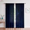 Dreamy Starry Sky 3d Printed Curtains Polyester Fiber Bedroom Living Room Kitchen Window Decoration Curtains 2 Pieces