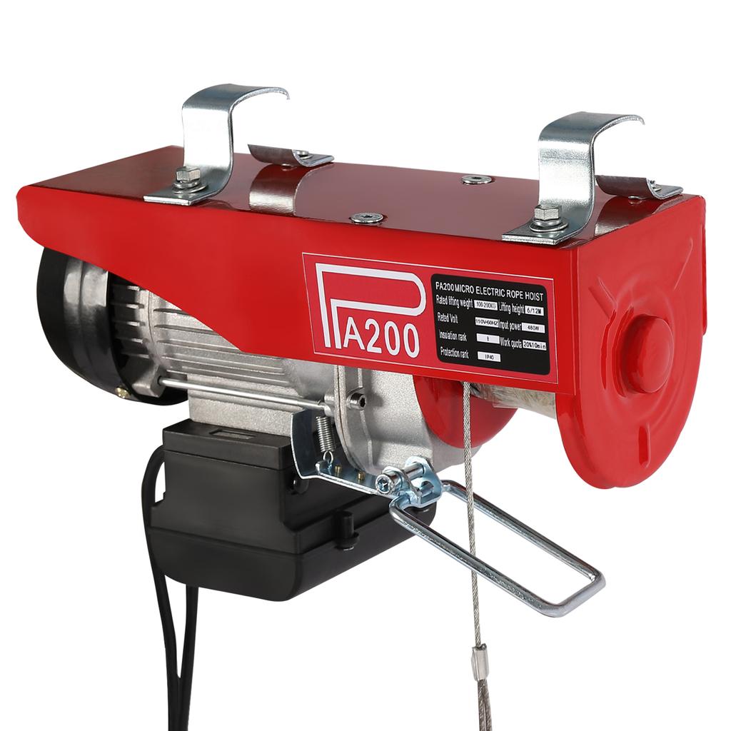 440 фунтов электрическая лебедка двигатель кран с беспроводным дистанционным управлением мостовой кран подъемный кран 480 Вт 110 В