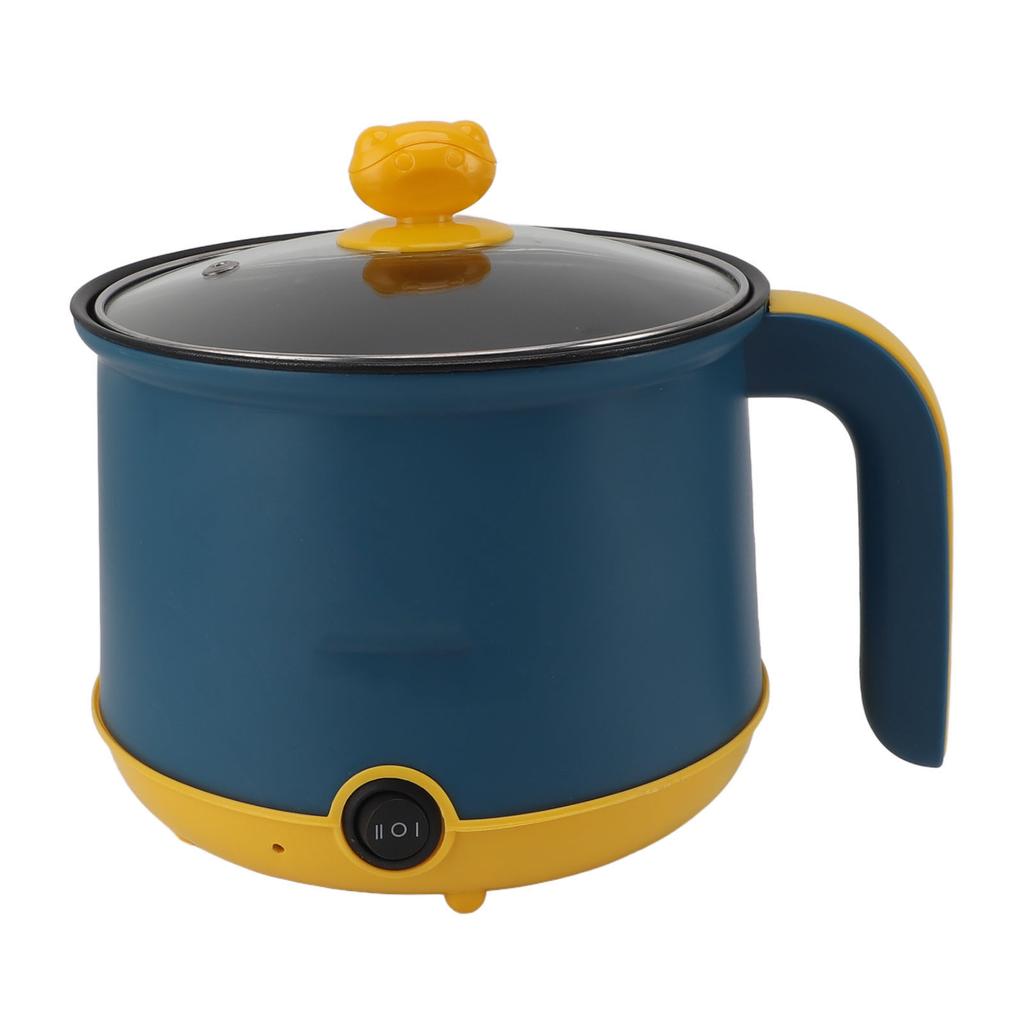 Электрическая мини-кастрюля 1,8 л 600 Вт с антипригарным покрытием, регулируемая на 2 уровня, электрическая кастрюля из нержавеющей стали, электрическая