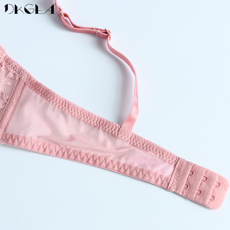 DKGEA Тонкий бюстгальтер, бандажный сексуальный бюстгальтер, комплект женского кружевного нижнего белья, комплект плюс размер
