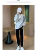 2025 Korean Style Women's Loose Fit Nine-Point Harem Leggings for Spring and Autumn