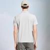 Machine Washable and Easy to Handle Zipper Polo Shirt Men's Short Sleeve Silk Slippery Drop Collar T-shirt with Mulberry Silk