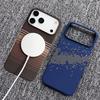 Беспроводная зарядка Ультратонкий Чехол из Углеродного Волокна Для iPhone 17 Air 16 15 14 13 12 Pro Max Plus для Magsafe Магнитная Прочная Крышка