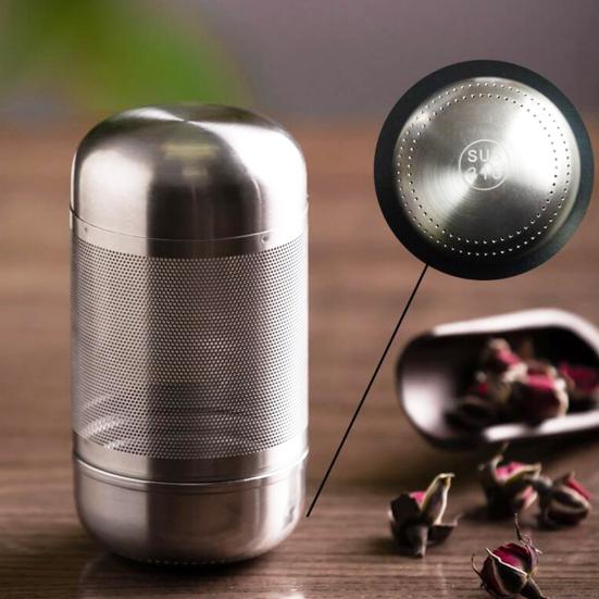 Прочное уплотнение для заварки чая с цепочкой, герметичной крышкой, гладкая поверхность, легко чистящийся чайник из нержавеющей стали