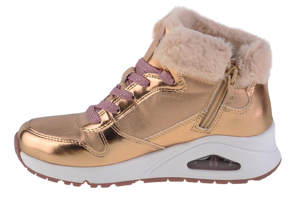 Skechers Uno - Cozy On Air, для девочки зимние сапоги золотого цвета