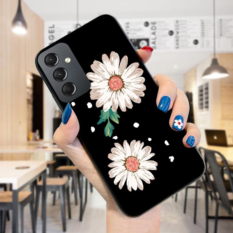 Стильный элегантный чехол для телефона с фиолетовым цветком для iPhone 11 13 Samsung Galaxy A51 A12 Xiaomi POCO Redmi 10 10C, мягкая задняя крышка из ТПУ