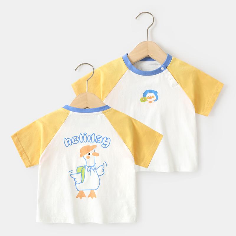 Baby Clothes Casual Short-sleeved T-shirts Summer Clothes Boys Girls Baby Children Children Summer Half-sleeved Tops
