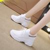 Fashionable Heightened Little White Shoes for Women 2024 New Mesh Breathable Thick Sole Casual Sports Dad Shoes Zapatillas Mujer