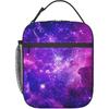 Ланч-бокс с принтом Purple Galaxy, многоразовая портативная изолированная сумка для обеда, сумка-холодильник Bento для работы в офисе, школы, пикника, путешествий