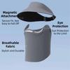 Hollow Top Outdoor Sun Cap UV Protection Full Face Mask Dustproof Magnetic Sun Hat  Outdoor Sports