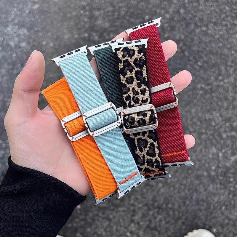 Ремешок Hill с застежкой-слайдером для Apple Watch S10 — прочный нейлоновый плетеный ремешок для iWatch 10/9/8/7/6/5/4/3/2/1/SE/Ultra/Ultra2 49 мм 46 мм 45 мм 44 мм 42 мм