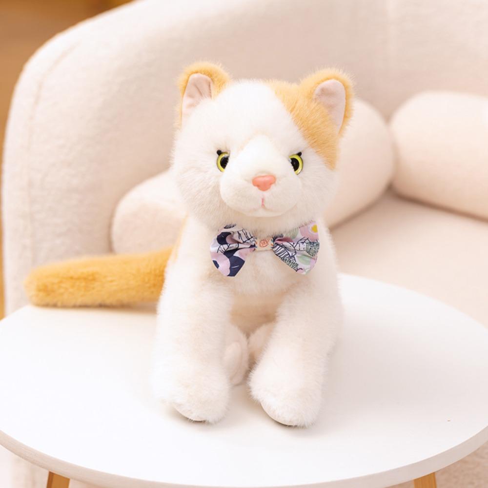 Fluffy Realistic Plush Cat Toys Soft Cat Plush Shoulder Bag Soft Cat Stuffed Toy Children Girl