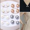 Collar Adjustment Scarf Safety Fashion Pins 8PCS Pearl Non Slip Safety Pins Dress Brooch Decoration Dress Waist Fastening Pins