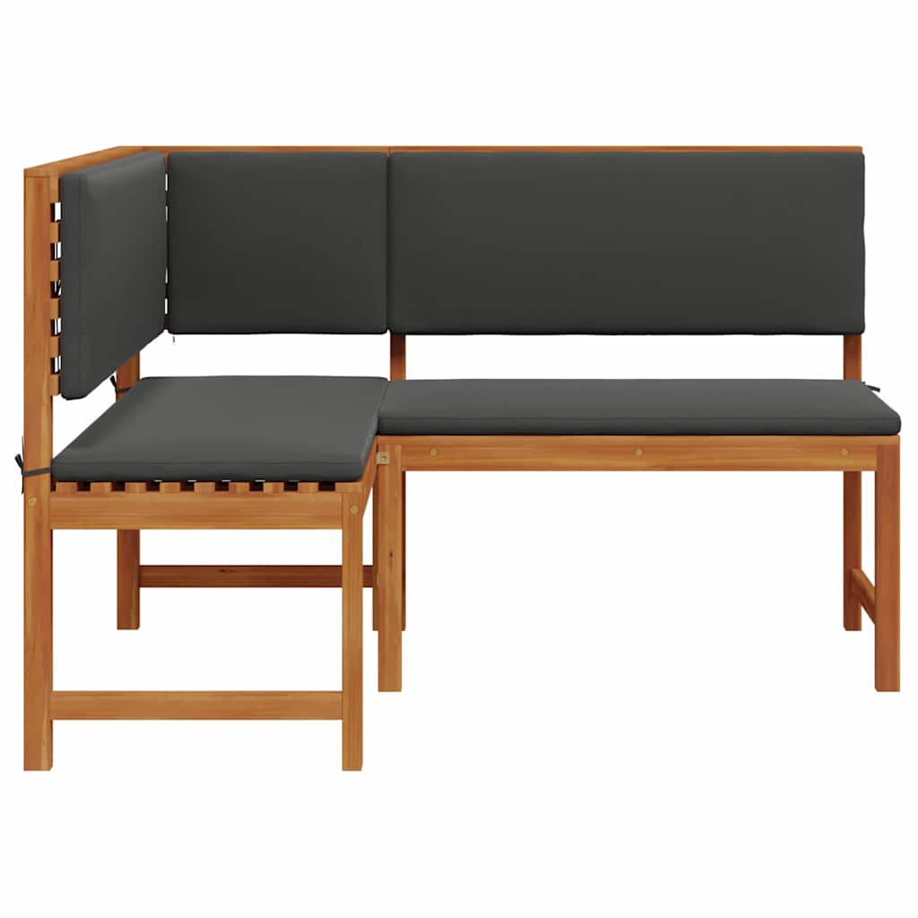 Garden Chair with Cushion Brown 140 x 100 x 91 cm Solid Acacia Wood