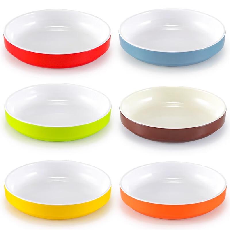 Korean Style Melamine Round White Side Dish Plate