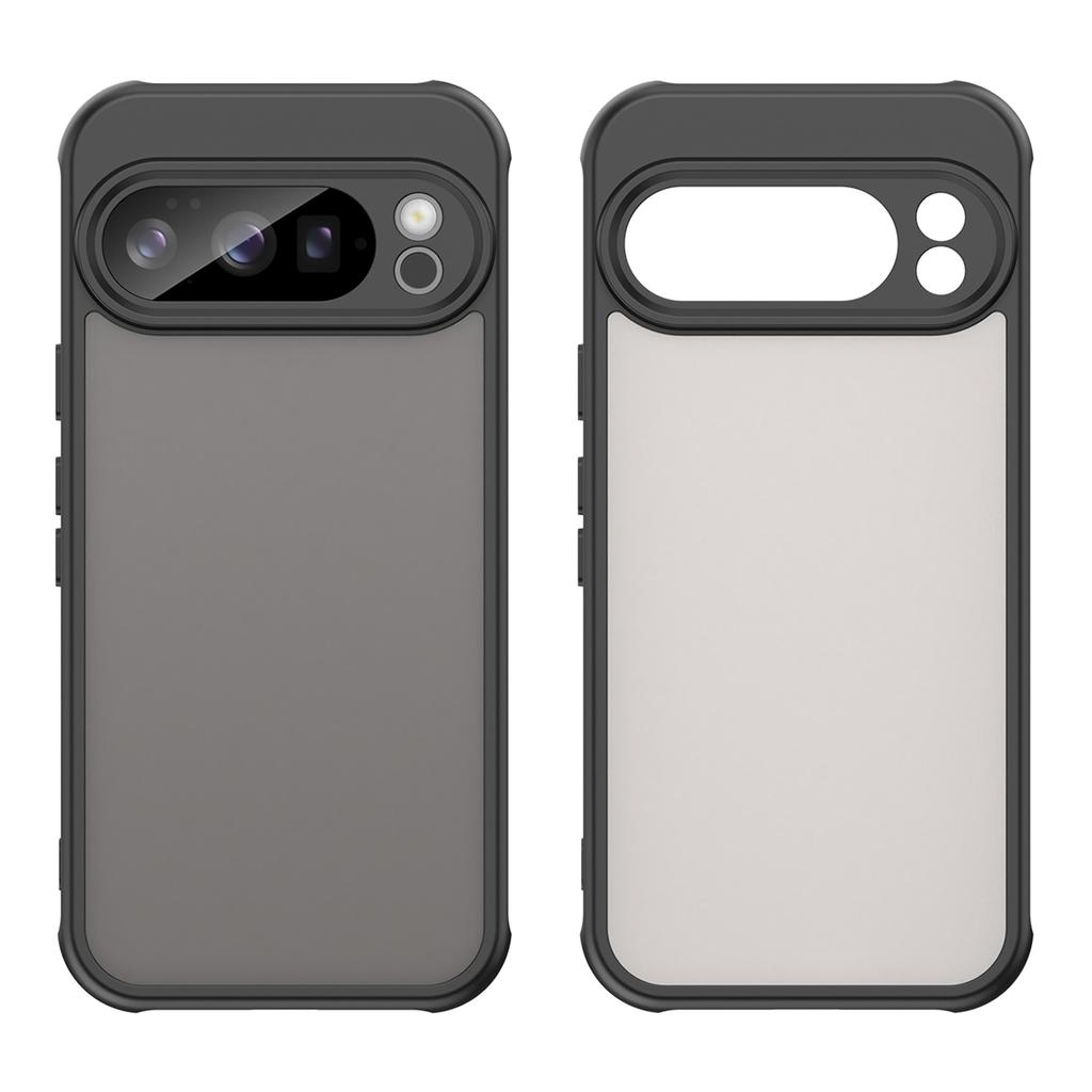 For Google Pixel 10 Pro Case Drop Proof Airbags Frosted Translucent PC+TPU Phone Back Cover