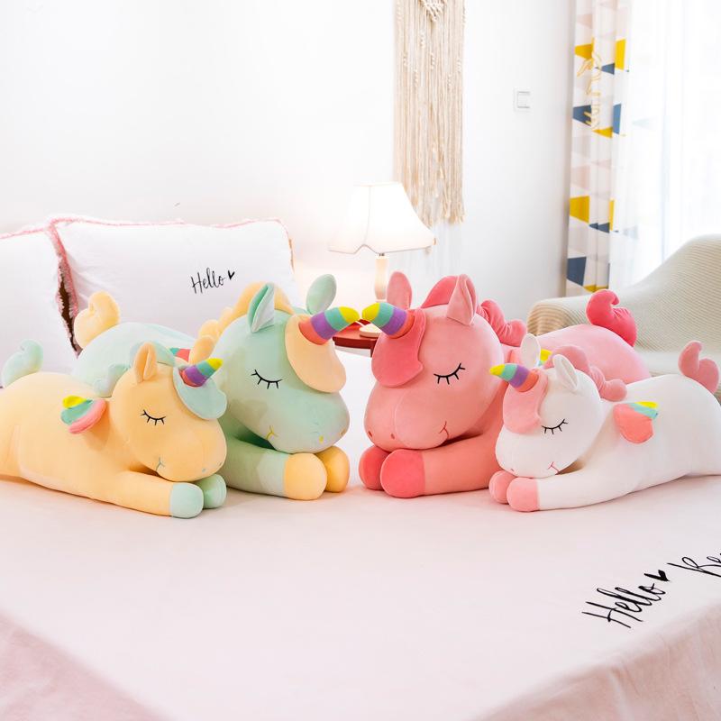 1 шт. мягкая 30/40/50 см подушка кавайная кукла детский подарок плюшевые игрушки единорог для девочек подарки