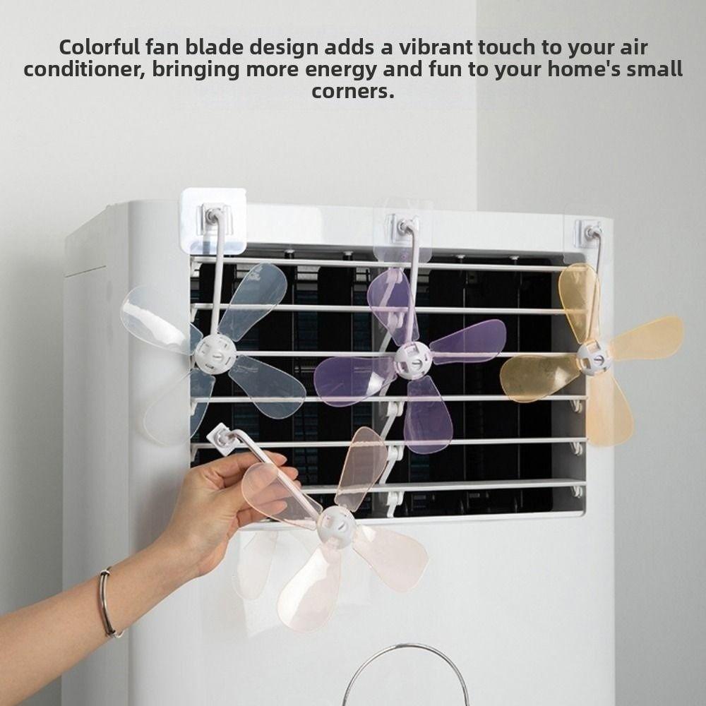 3Pcs Wall Mounted Air Conditioning Ventilator Anti Direct Blowing Air Conditioner Vent Fan For Home