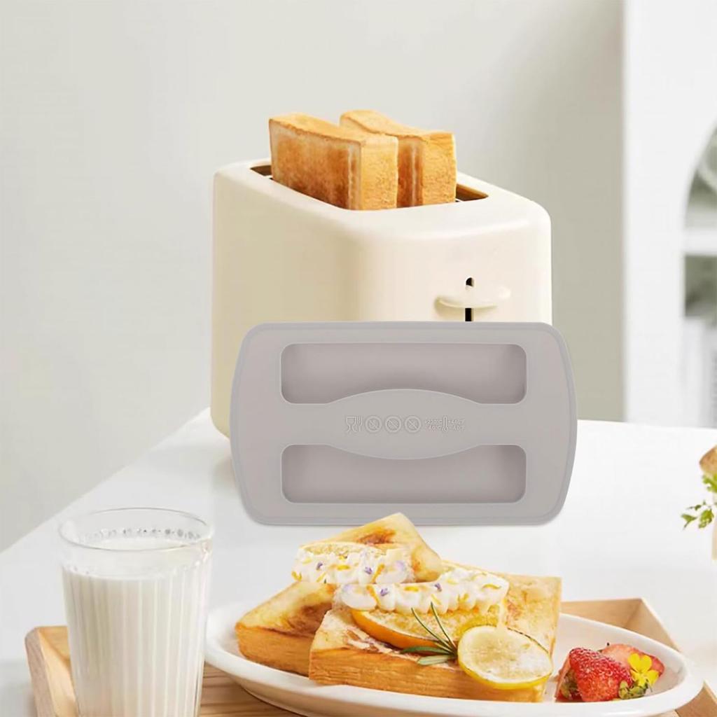 Упаковка из 2 гибких чехлов для тостера, чехол для тостера, силиконовый материал, крышка для тостера, чехол для хлебопечки для хлебопечки