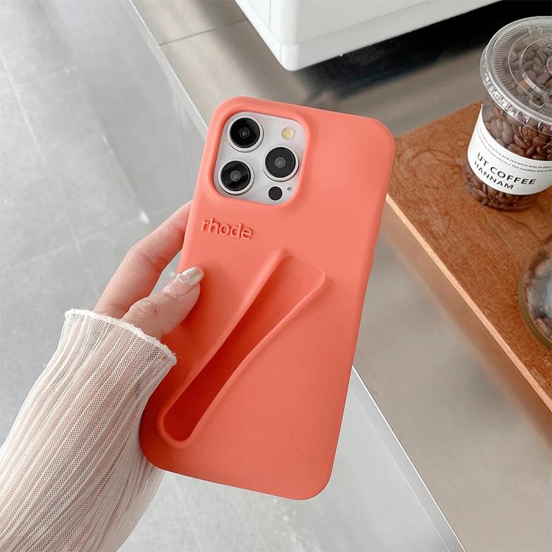 Модный портативный чехол Lipstick для iPhone 15, силиконовый защитный роскошный чехол для iPhone 15, 14, 13, 12, 11 Plus, Pro Max, задняя крышка