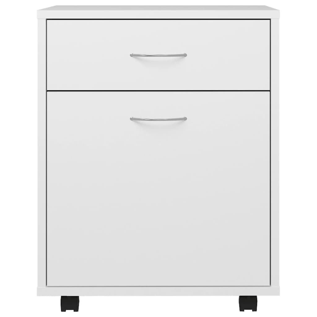 Mobile Cabinet White 45 x 38 x 54 cm Particleboard
