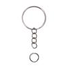 100Pcs 50Pcs Keychain Rings With Chain And 50Pcs Open Jump Rings Diy Key Chain