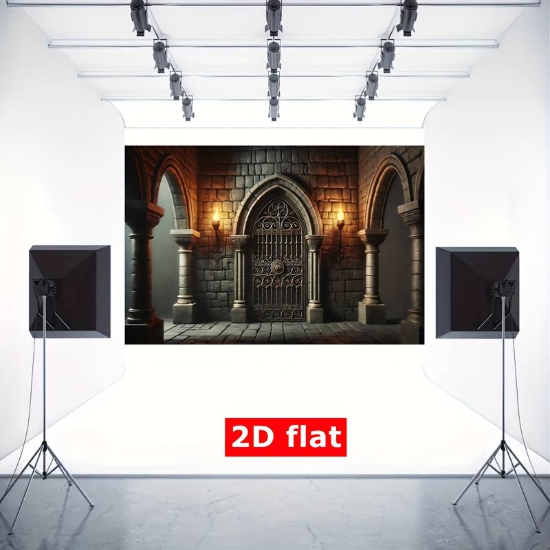 2D плоский дизайн упаковки из 1 предмета, вдохновленный дизайном подвала древнего замка, подходит для баннеров на день рождения