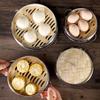 Diruien Stainless Steel Bamboo Steamer Basket & Lid Set