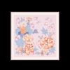 Water Lotus Floral 100% Mulberry Silk Square Scarf