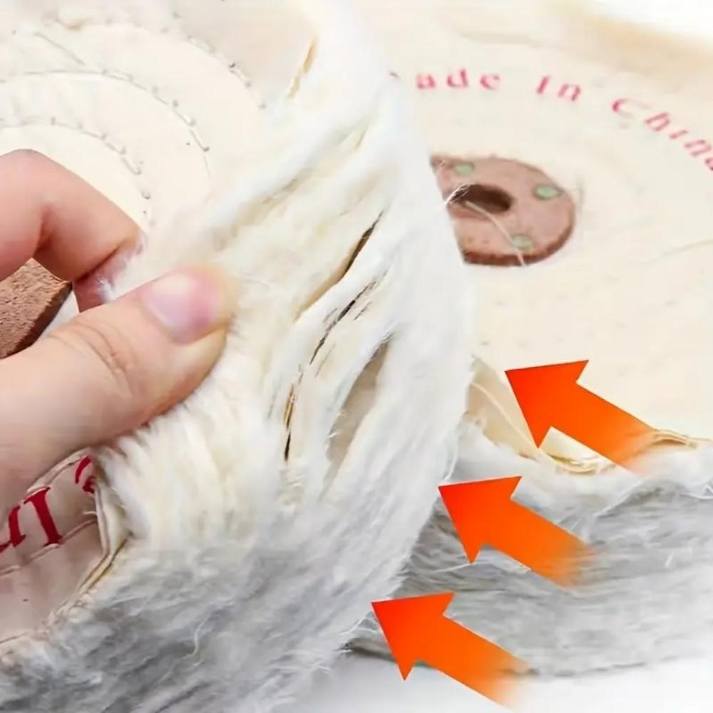 6INCH Wheels Buffing Polishing Wheel Cotton Lint Cloth Buffing Wheel Gold Silver Jewelry Mirror Polishing Wheel