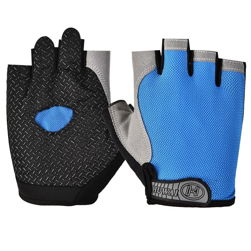 Противоскользящие дышащие перчатки с половиной пальца, дышащие велосипедные перчатки, фитнес-зал, бодибилдинг, кроссфит, спортивные перчатки