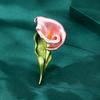 Simple Enamel Color Calla Lily Brooch High-End Female Personality Corsage Niche High-End Design Pin Accessories