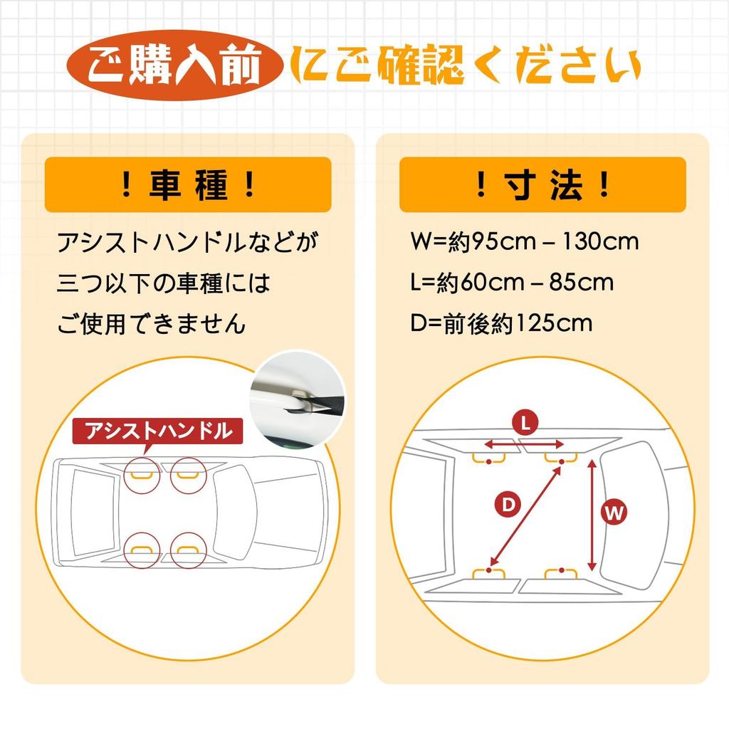 [Новая структура 2025] Сетка для хранения на потолок автомобиля, 2-слойный тип, усиленная конструкция для предотвращения провисания,